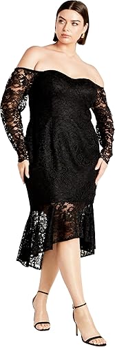 City Chic Women's Plus Size Dress - Athena Lace