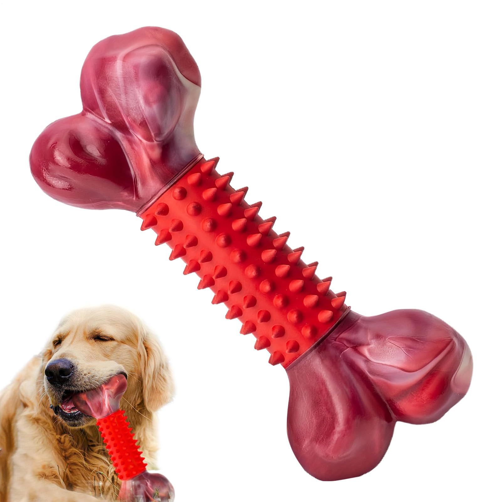 Jouet à mâcher os pour chien et bâton nettoyant dents pour chiot robuste