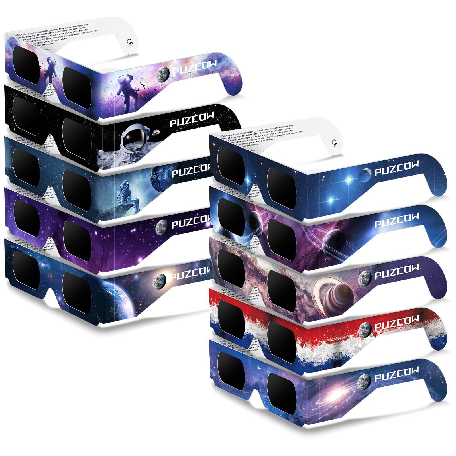 Buy Solar Eclipse Glasses Approved 2024, CE and ISO Certified Solar