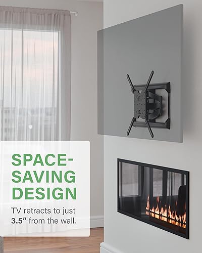 Miniatura 3 de SANUS Soporte de pared para TV de movimiento completo para televisores grandes de hasta 90 pulgadas - Diseño premium que se extiende 24" con giro e