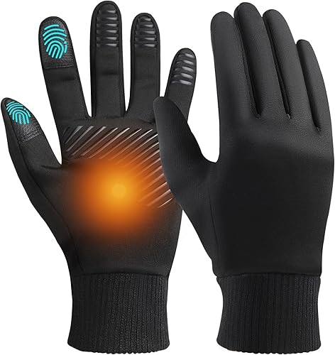 Guantes de invierno para mujer para correr en clima frío, guantes de pantalla táctil para ciclismo y senderismo