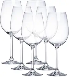 Jogo de 6 Taças Para Vinho Branco Gastro, Bohemia, Transparente, 450ml