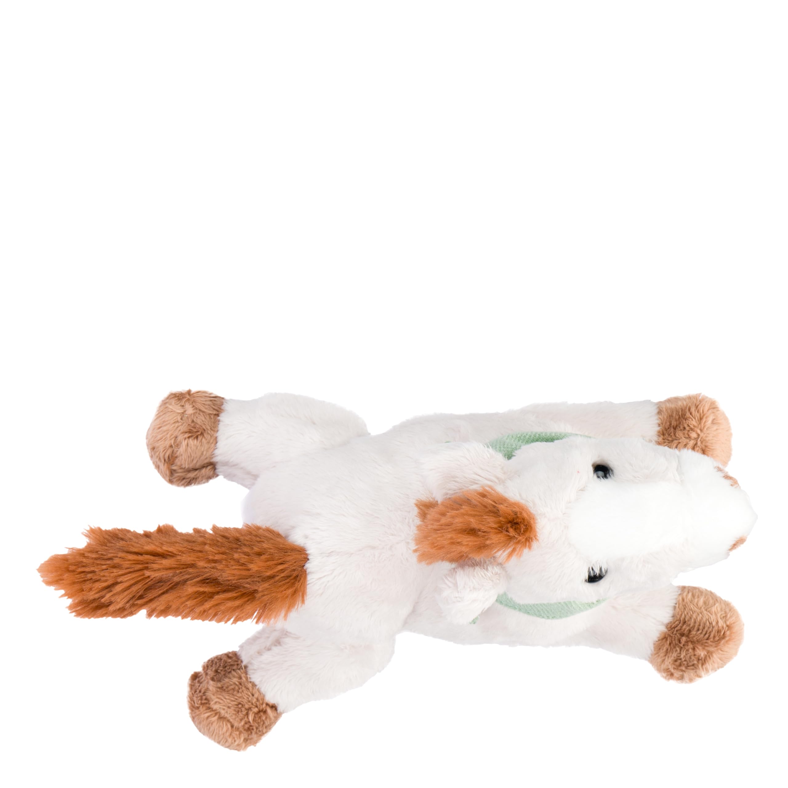 THUN - Set peluche cavallo con copertina tricot Dolce Fattoria - Coperta: 100% cotone. Peluche: tessuto 100% poliestere, accessori in PS., 20 / 90x70cm