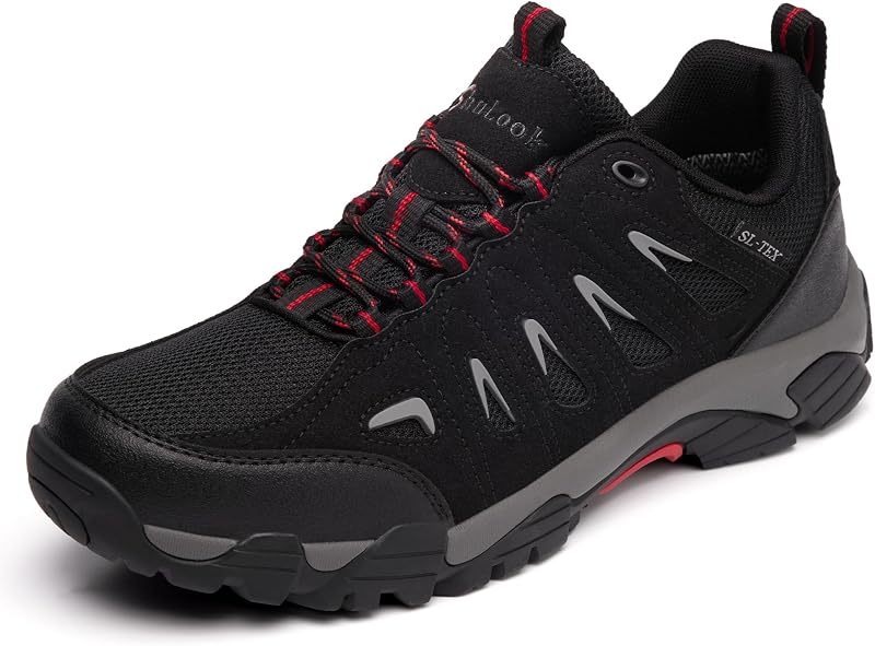 Zapatillas de senderismo impermeables ligeras antideslizantes al aire libre SHULOOK para hombre botines transpirables zapatillas de senderismo