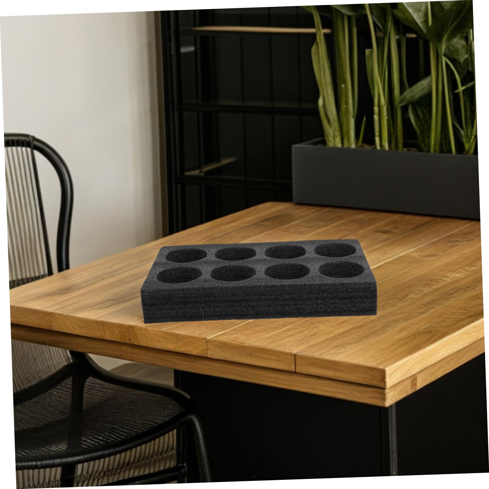 Schaumstoff Becherhalter 8 Löcher 2 Stück Milchtee Getränkehalter mit Perlenschaum für Kaffee und Tee zum Mitnehmen im Kaffee und Dessertladen