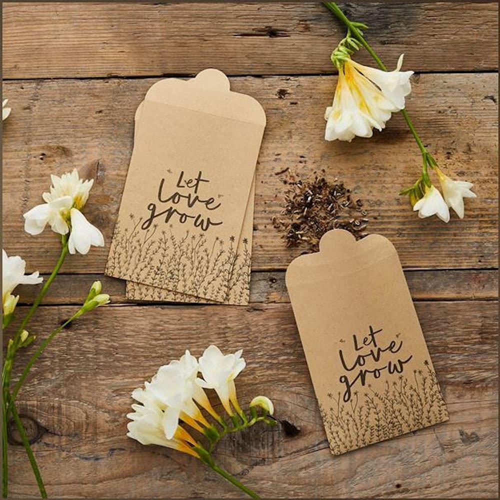 Club Green Green 20Pk 'Let Love Grow' Kraft Seed Bags