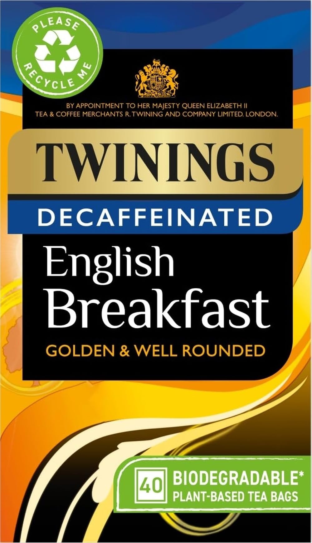 Twinings English Breakfast Decaffeinated 40 Tea Bags 109G
