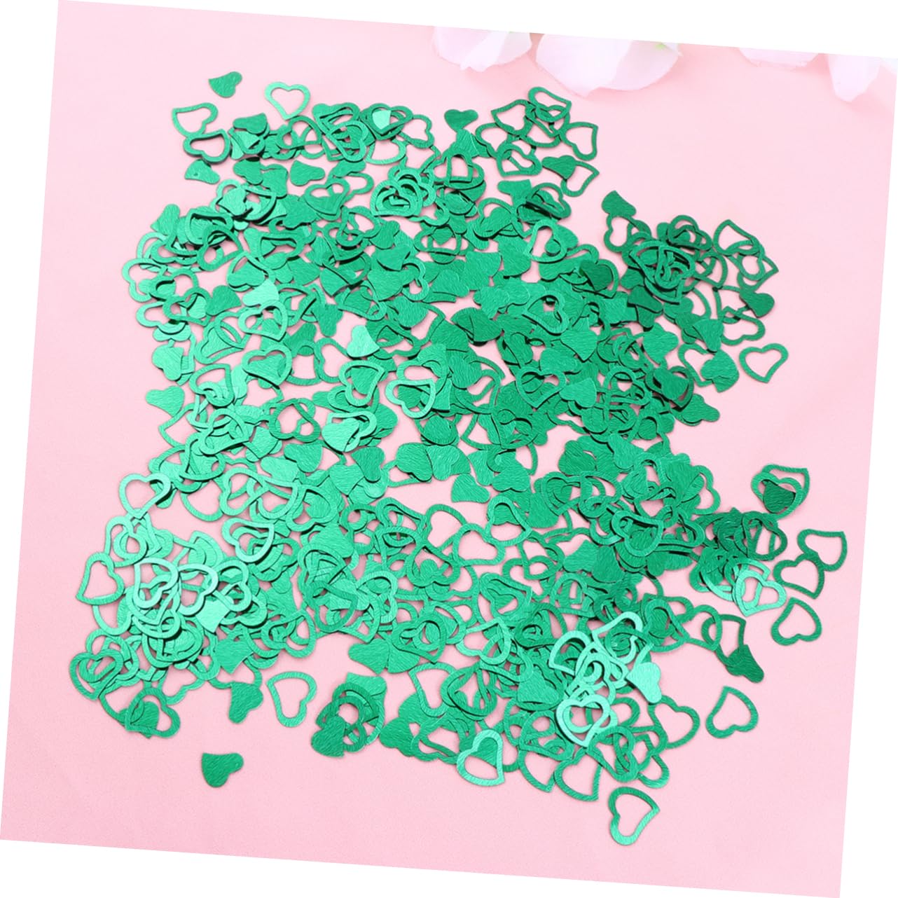 jojofuny 9000pezzi Confetti Cuore Verde Glitterato Per Matrimonio e Feste Decorazioni Romantiche Per Tavolo Compleanni e Cerimonie Speciali