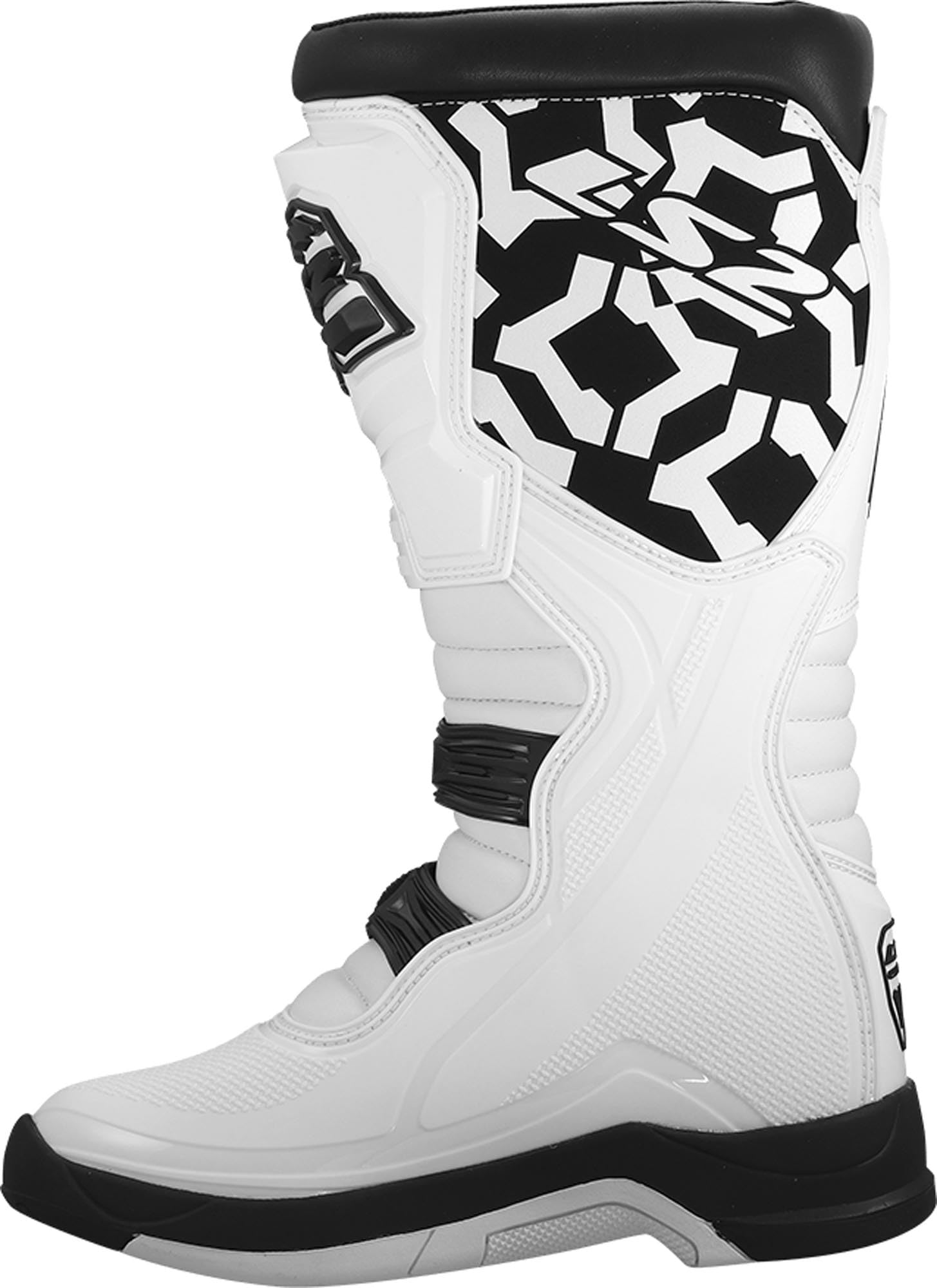 LS2 Raptor Motocross Stiefel, schwarz/weiß, 43