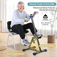 Vista 6 de Arm and Leg Pedal Exerciser for Seniors - Seated Pedal Exerciser for Elderly, Stroke Recovery Pedal Exercise Equipment for Senior, Knee & Foot