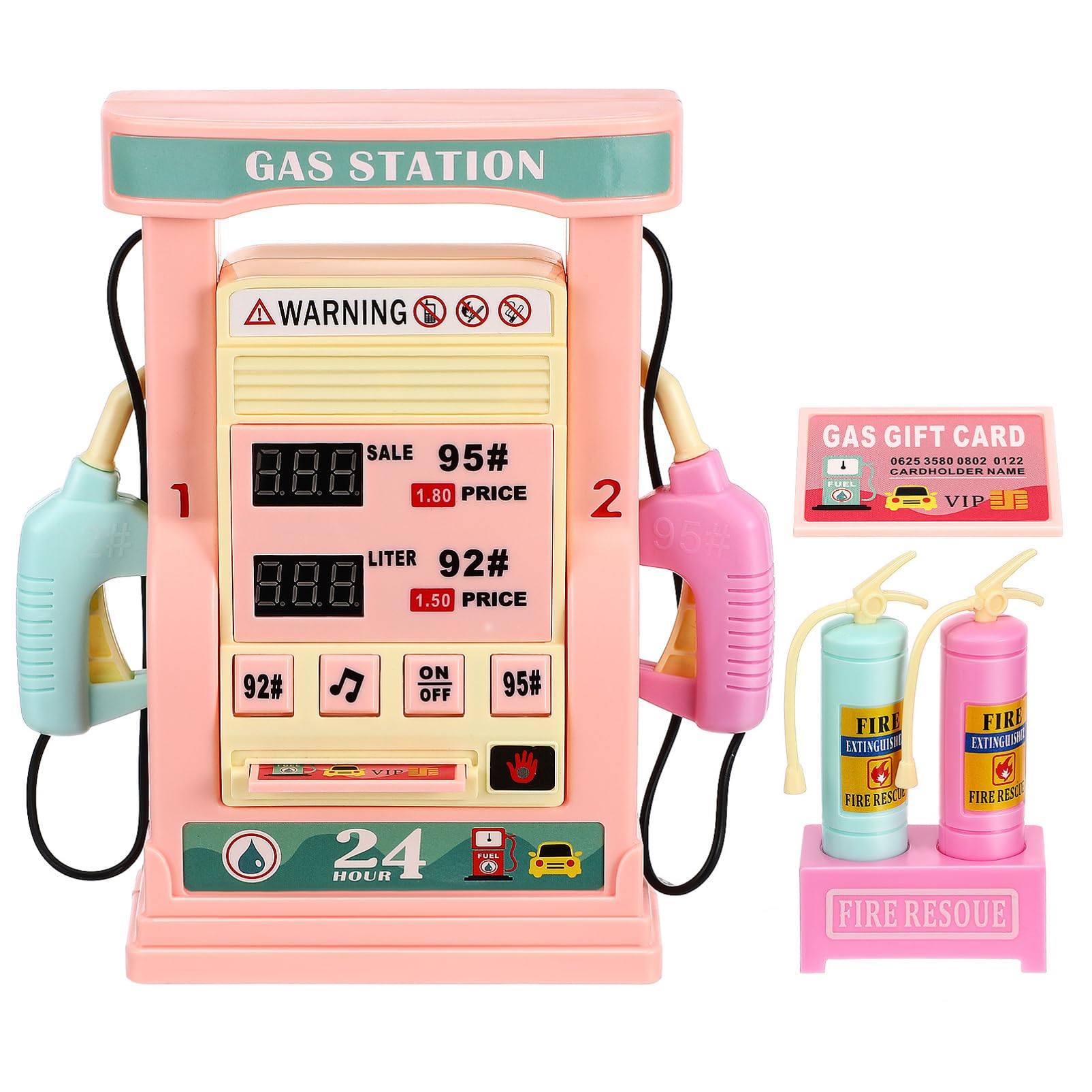 Vaguelly Boy Girl Gas Station Toy Set Realistic Simulation Gas Pump for Interactive Play Educational Learning and Fun Traffic Station Model Safe Plastic Construction