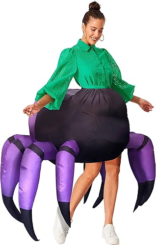 Miniatura 2 de Disfraz inflable de araña, divertido disfraz de Halloween para adultos, Araña, talla única