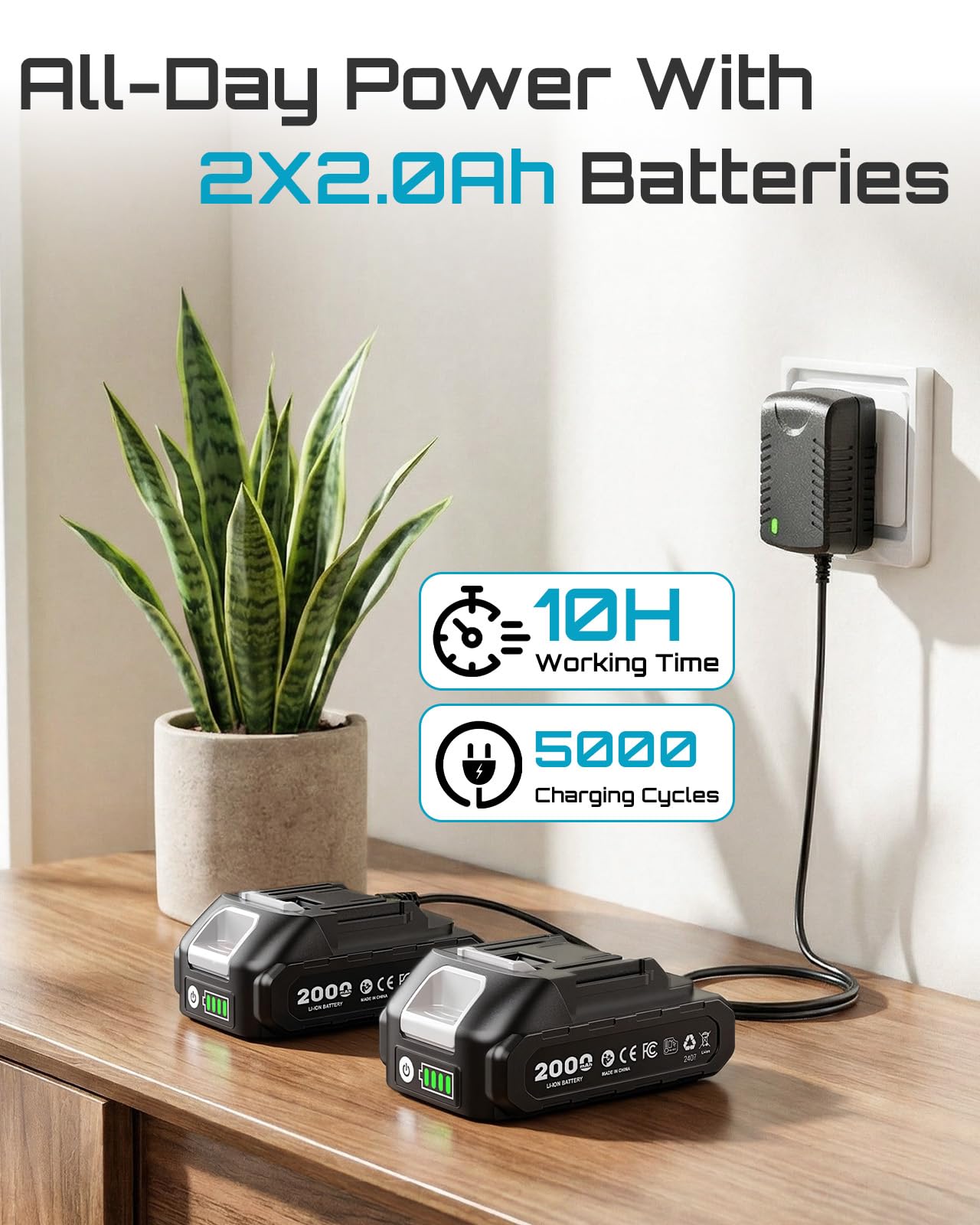 SEESII CX76 Ventouse Vibrante Carrelage Sans Fil - Machine de Nivellement avec 2x2000mAh Batteries, Ventouse de 145mm, 10 Vitesses Réglables, pour Professionnels et Bricoleurs