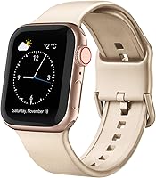 Vista 9 de Correa deportiva para Apple Watch, 49, 46, 45, 44, 42, 41, 40 y 38 mm, correa de silicona suave, cierre clásico, reemplazo para iWatch Series 11