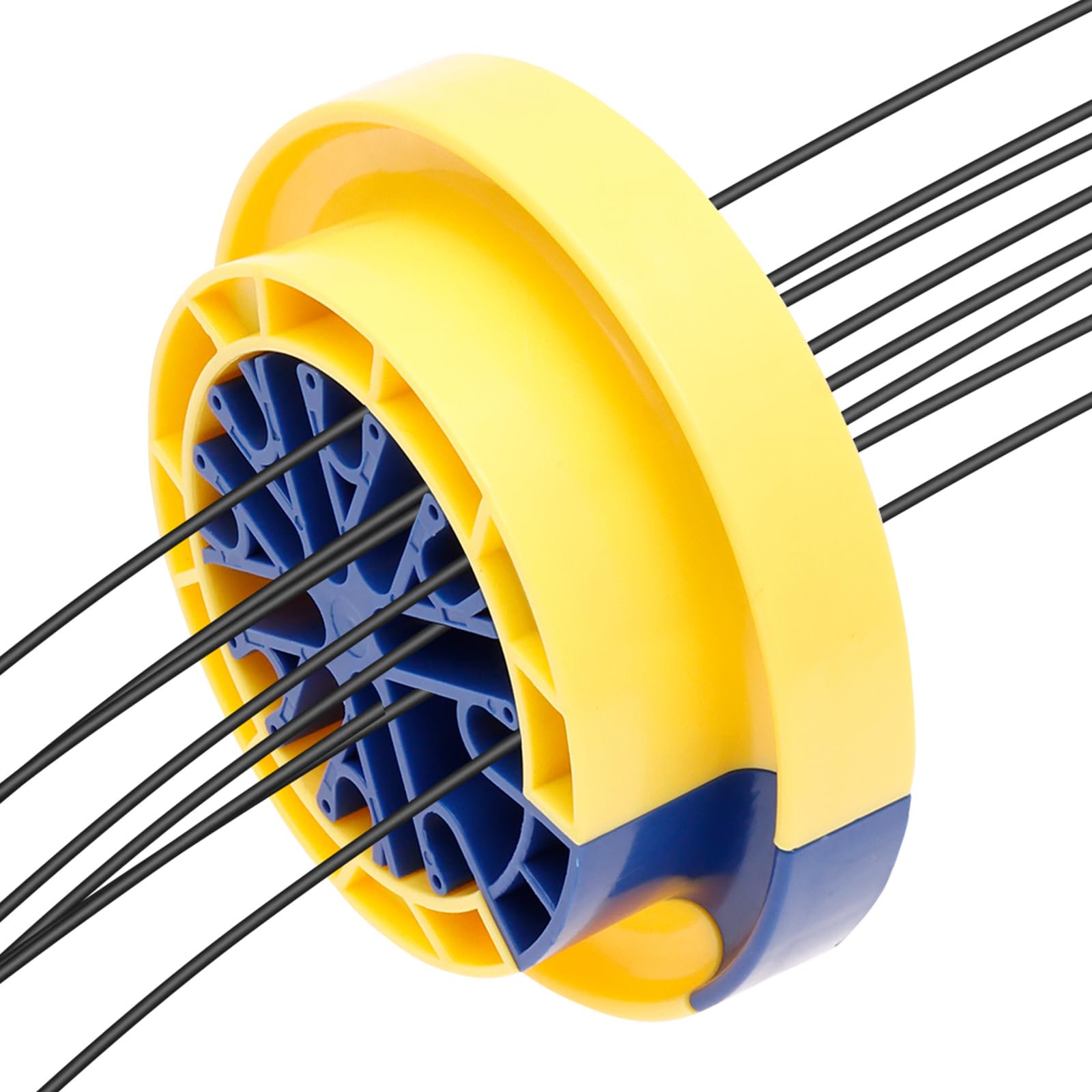 Lulobtg Yellow And Blue Cable Management Tool Cable Dresser Bundler Organizer Wire Guide Comb