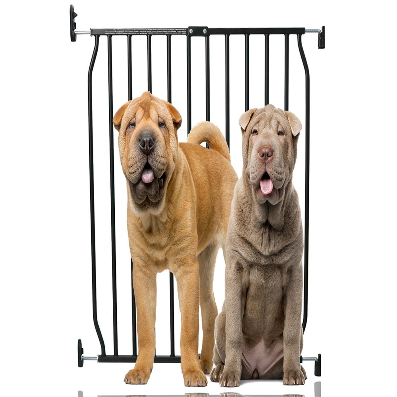 Bettacare Extra Tall Pet Gate - Screw Fit - Black - 100cm Height - 70-80cm Width