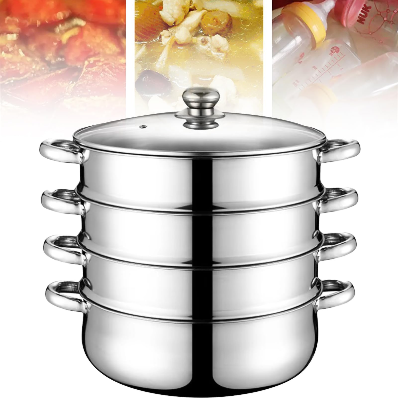 Casseroles à vapeur pour légumes préservant les nutriments sur feu induction