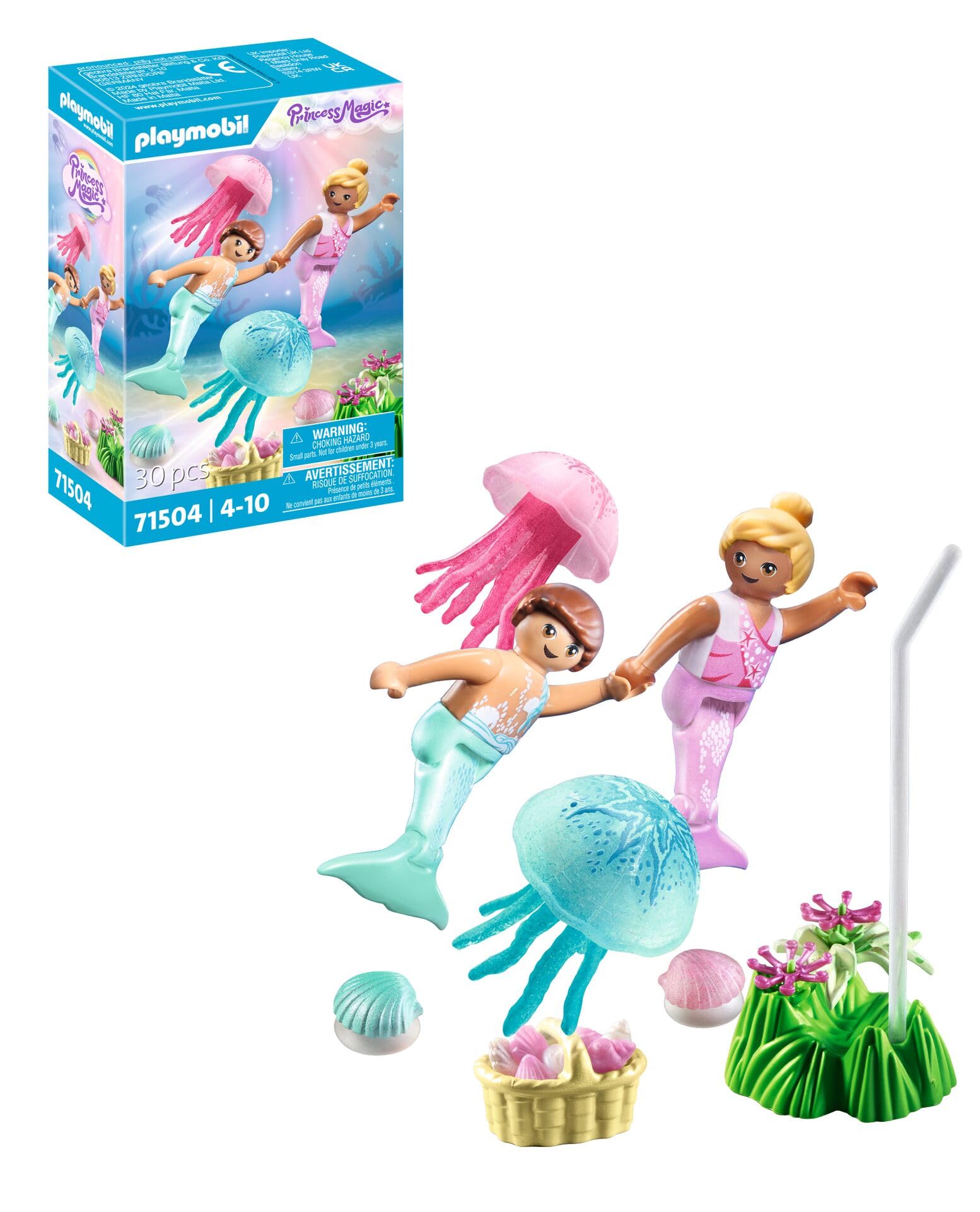Mermaid Children with Jellyfish