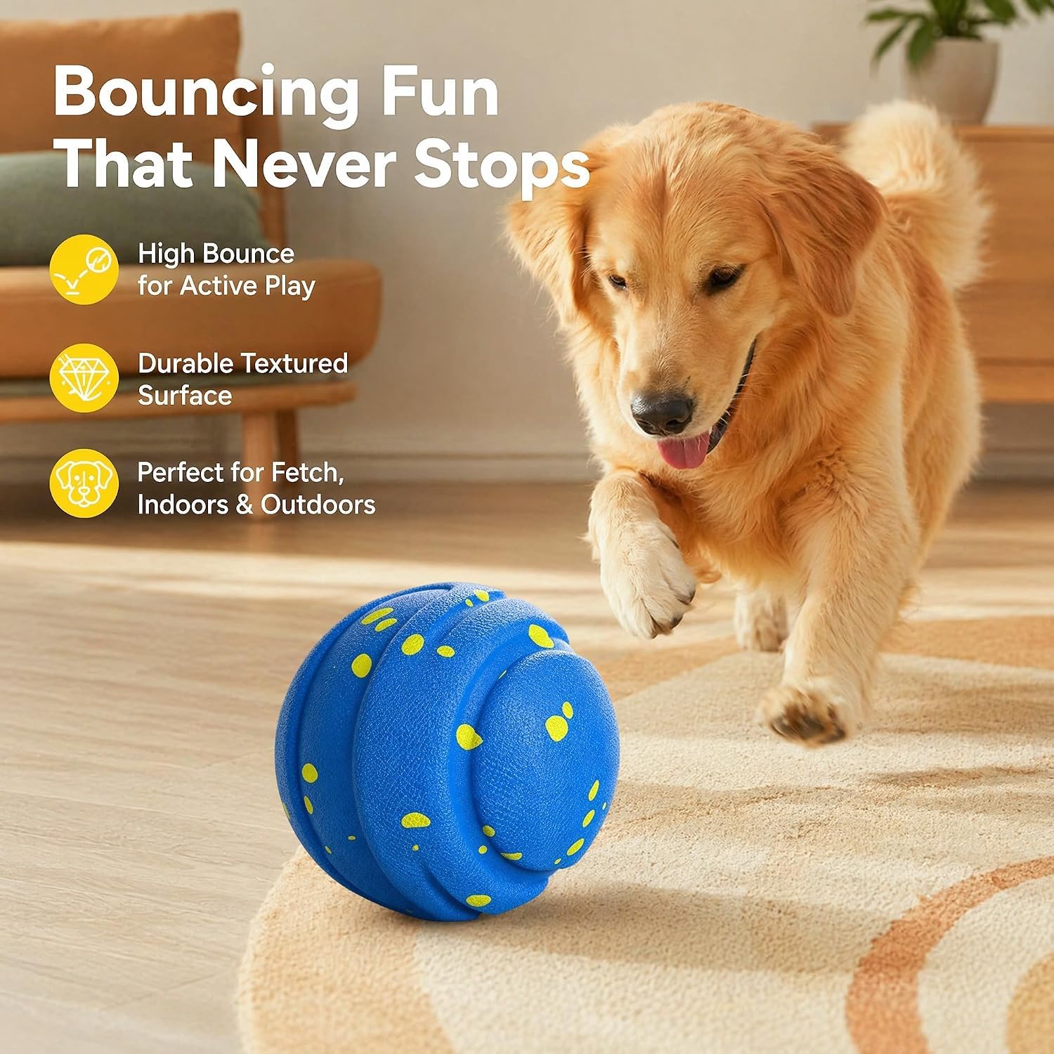 Pelota de juguete interactiva para perros