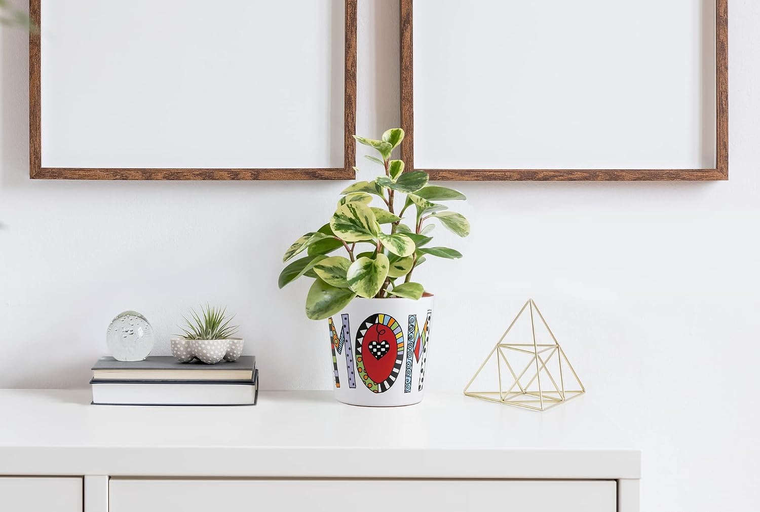 Enesco Our Name is Mud Cuppa Doodle Mom Succulent Planter Pot, 3.5 Inch, Multicolor