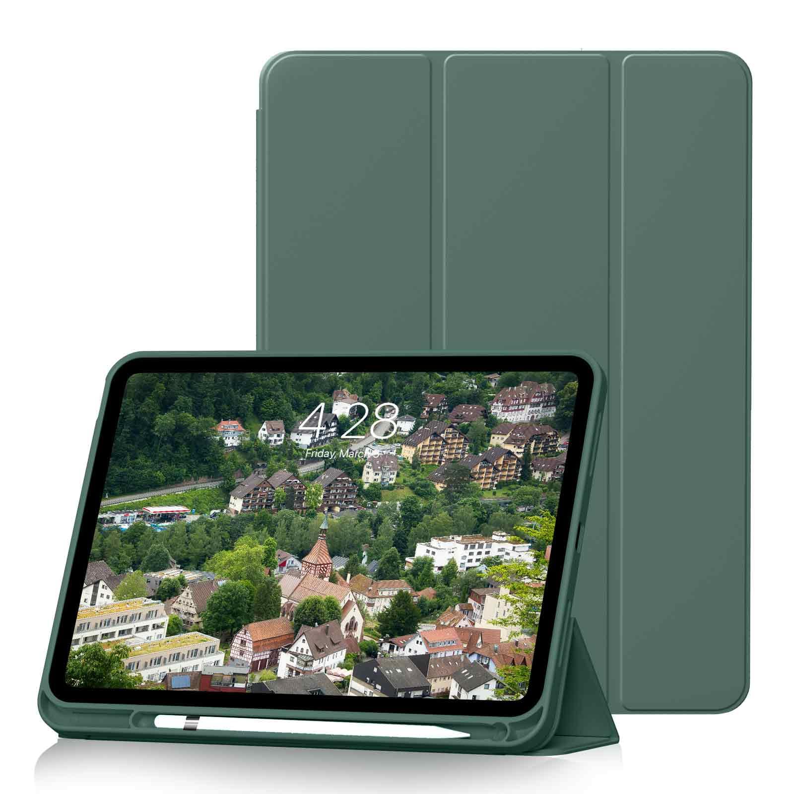 HMTDIYOU Case for iPad (A16) 11th Generation 11 Inch 2025, iPad 10th Generation 2022 Case 10.9 inch with Pencil Holder, Soft Silicone Protective Cover