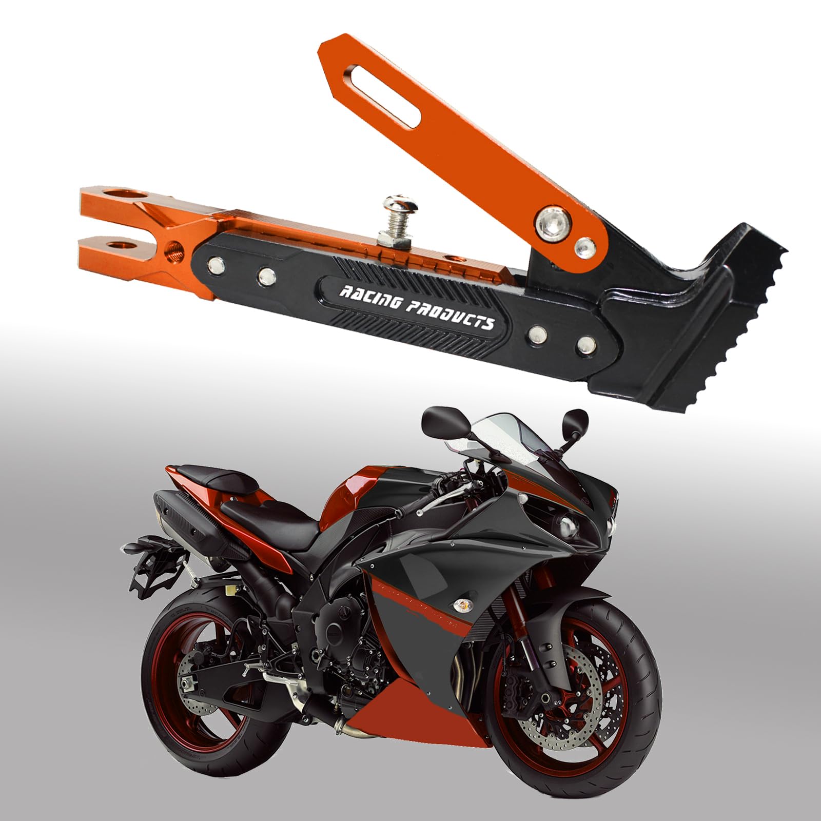 Universal Aluminum Motorcycle Kickstand - Adjustable Tripod Holder For Scooters & Bikes - View #7