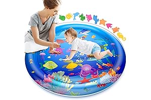 XL 40x40 Inch Tummy Time Water Play Mat for Babies