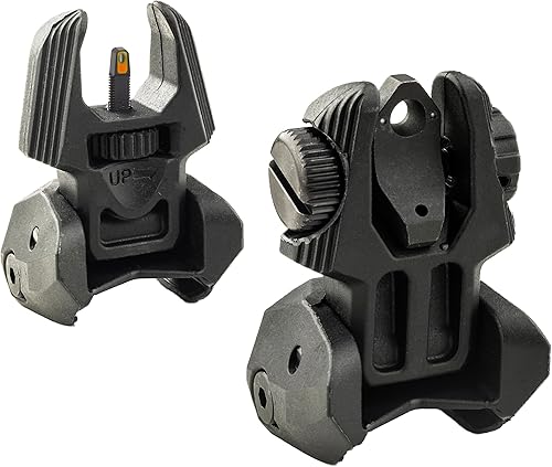 Miniatura 6 de MEPROLIGHT MEPRO FRBS flip up Sights Front and Rear tritium Sights, 2 or 4 Dot Rear  1 Dot Front with Extremely Bright Orange phosphorescentcolor