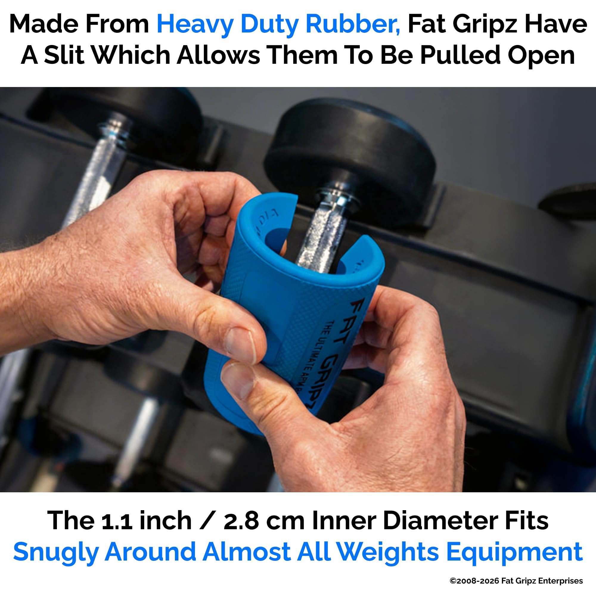 Fat Gripz - Dicke Griffe – erhöhte Muskelfaseraktivierung – größere Arme (4 x Men's Health Award Winner)