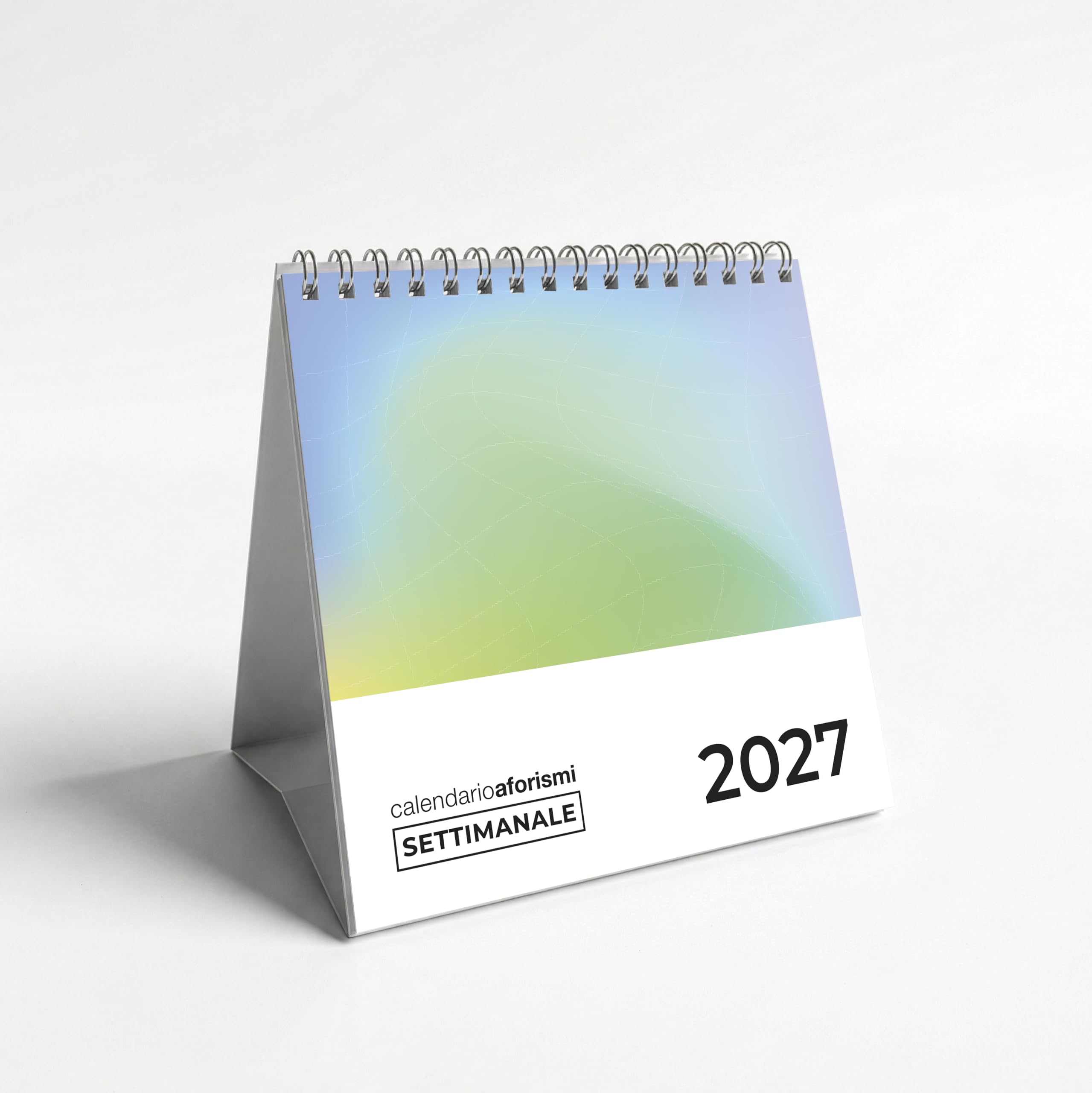 Q&B Grafiche Wochenkalender 2027 für den Schreibtisch mit Spirale | Motivationssprüche und Zitate | Tischkalender für Büro, Zuhause und Arbeitszimmer (2027 | 3 Stück)