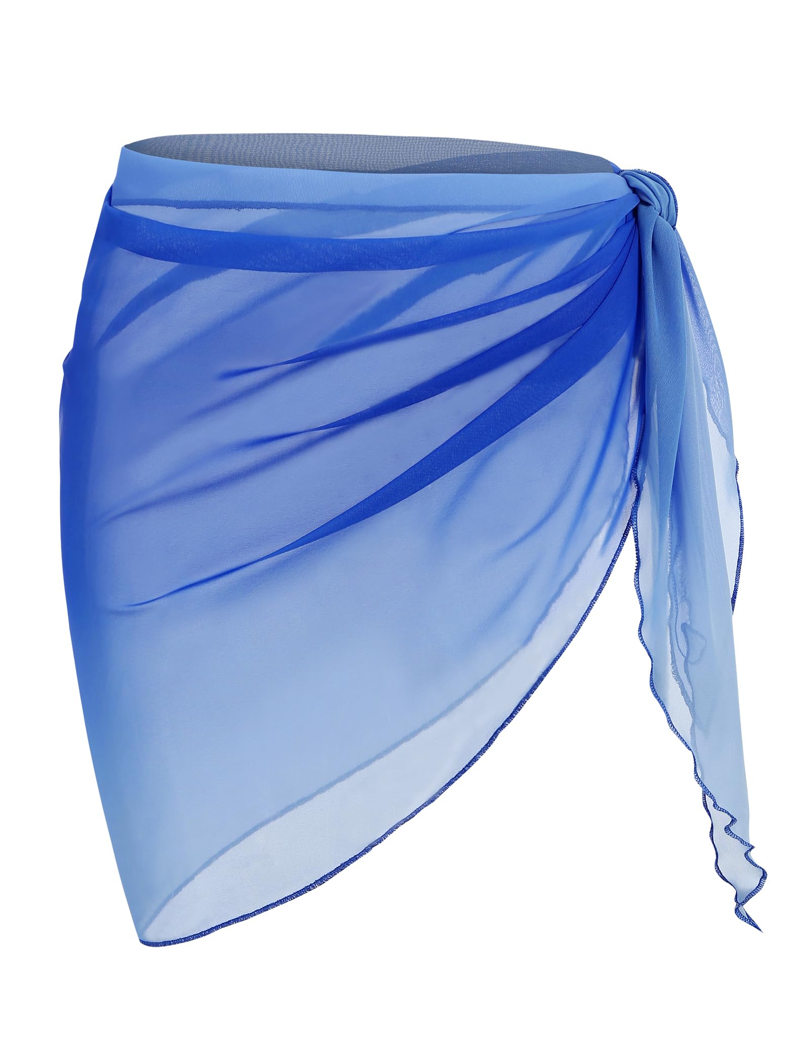 ZAFUL Boho Beach Cover Ups for Women Sarong Coverups Sheer Bikini Chiffon Wraps Skirts for Swimwear