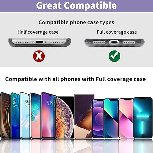 Miniatura 5 de TACOMEGE Phone Tether Tab for iPhone, Cell Phone Lanyard Patch, Phone Strap Replacement Part for All Full Phone Cases