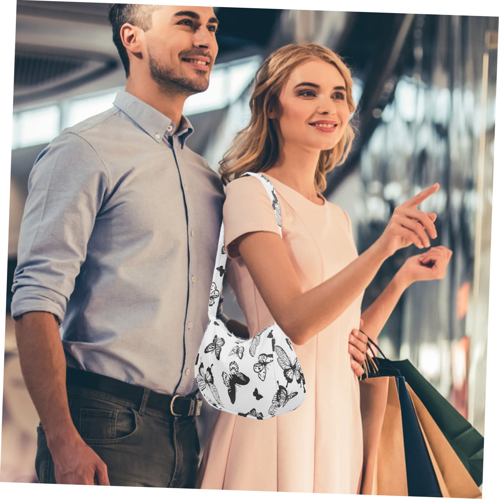 PACKOVE 5stücke Fashion Schultertasche Vintage Umhängetasche Für Damen Retro Achseltasche Strapazierfähigem Nylon Für Alltag Arbeiten Und Shopping Mit Praktischem Tragegurt Für
