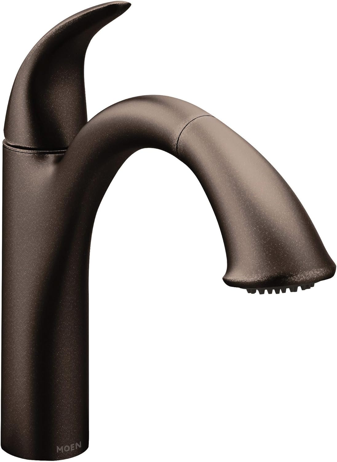 Moen Camerist Oil-Rubbed Bronze One-Handle, Single Hole Kitchen Faucet with Pullout Spout, Bathroom Sink has Deck Plate for Three-Hole Countertop, Drain Trim Included, 7545ORB