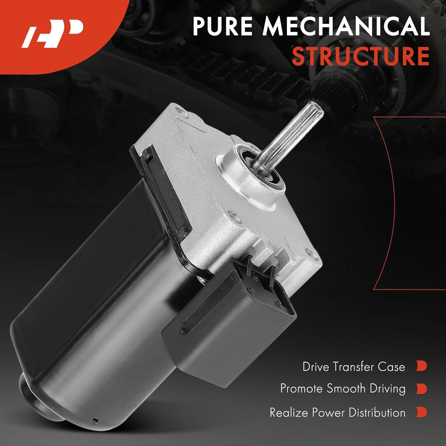 A-Premium Rear Transfer Case Motor Actuator Compatible with Jeep Compass 2017 2018 2019 2020 L4 2.4L, 4WD, Manual Transmission