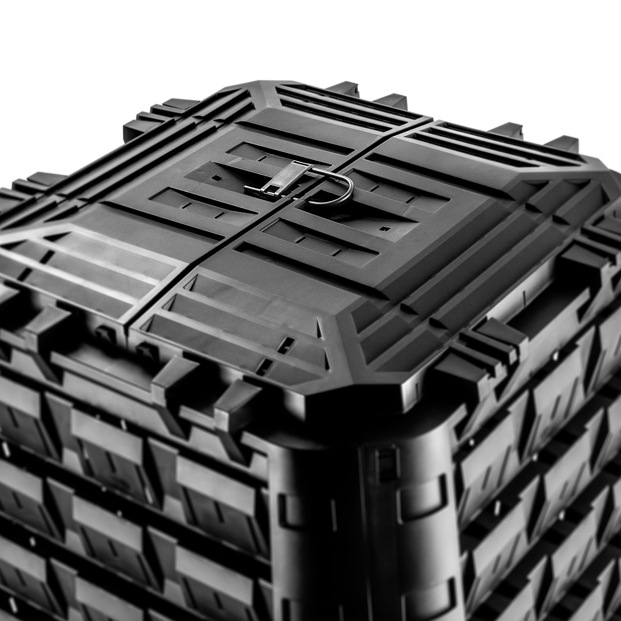 KADAX Gartenkomposter Kunststoff | Komposter Fuer Gartenabfaelle | Komposttonne stabil | UV-bestaendig | Bioabfall Recycling
