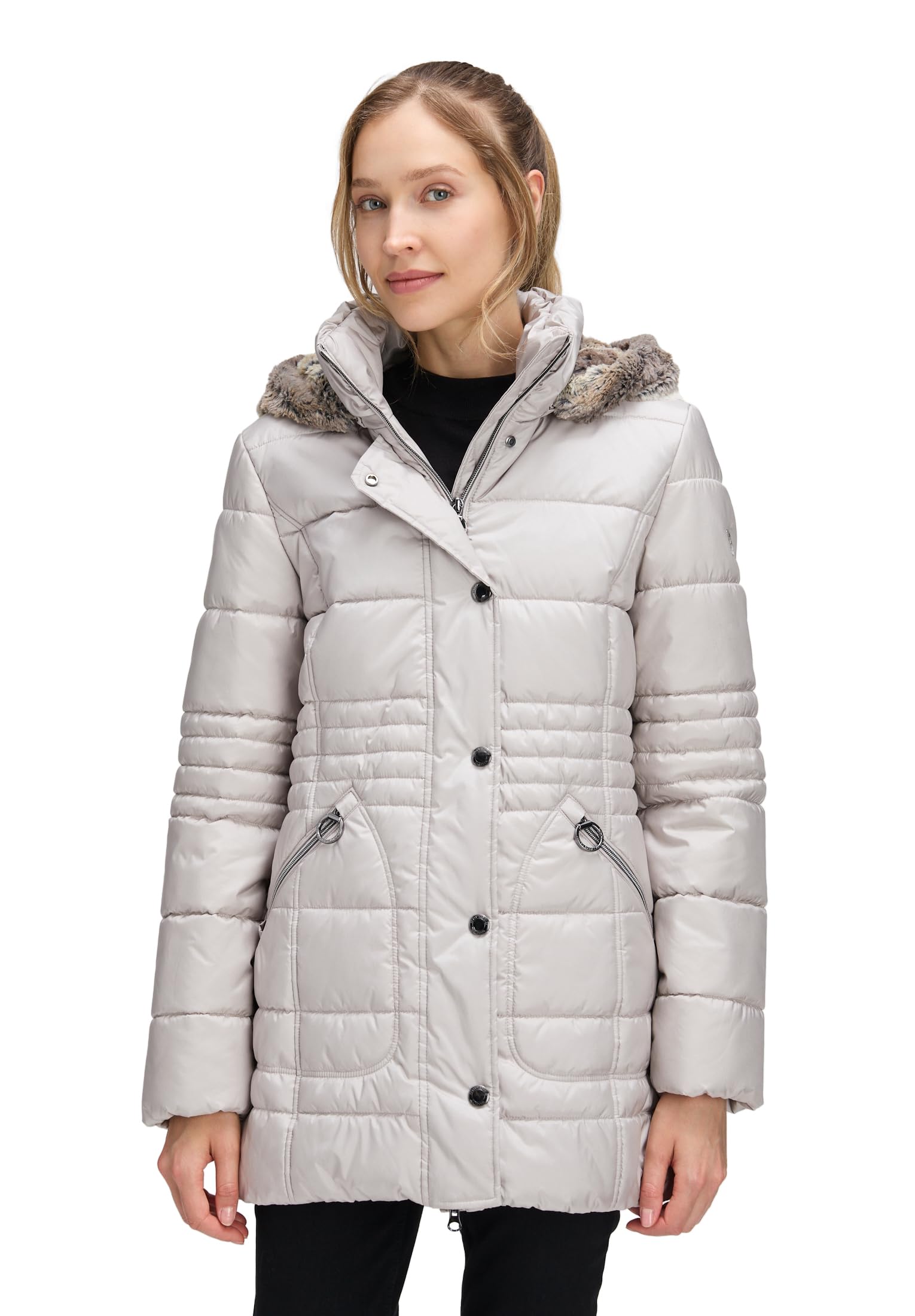 Betty Barclay Damen Outdoorjacke mit Abnehmbarer Kapuze
