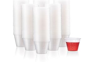 Precise Dispensing with Graduated 1 oz. Reusable Medicine Cups
