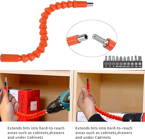 Miniatura 5 de CMY - Funda para herramientas para taladro Dewalt, paquete de 6, lleva hasta seis puntas de destornillador en el lateral de tu taladro eléctrico o