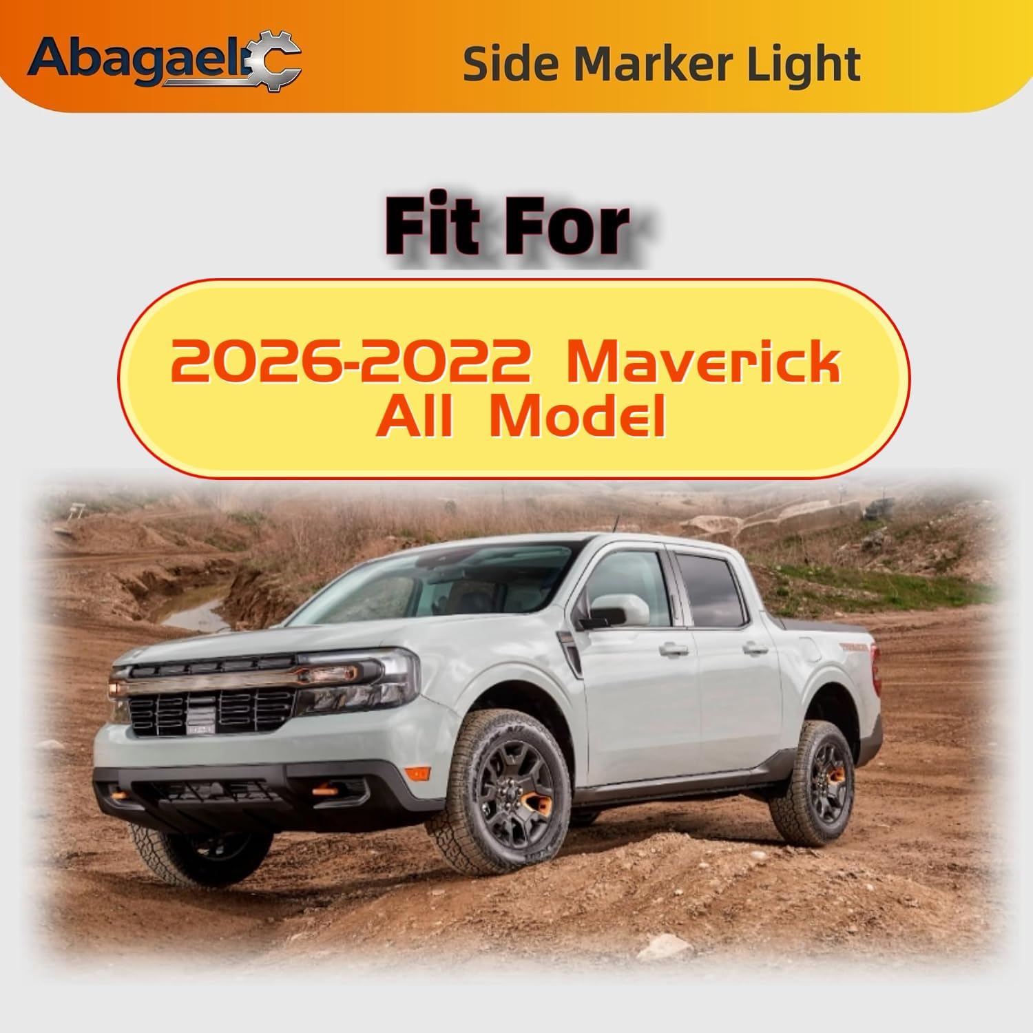 Side Marker Lights for 2026-2022 Ford Maverick Accessories All Model Fit image 2