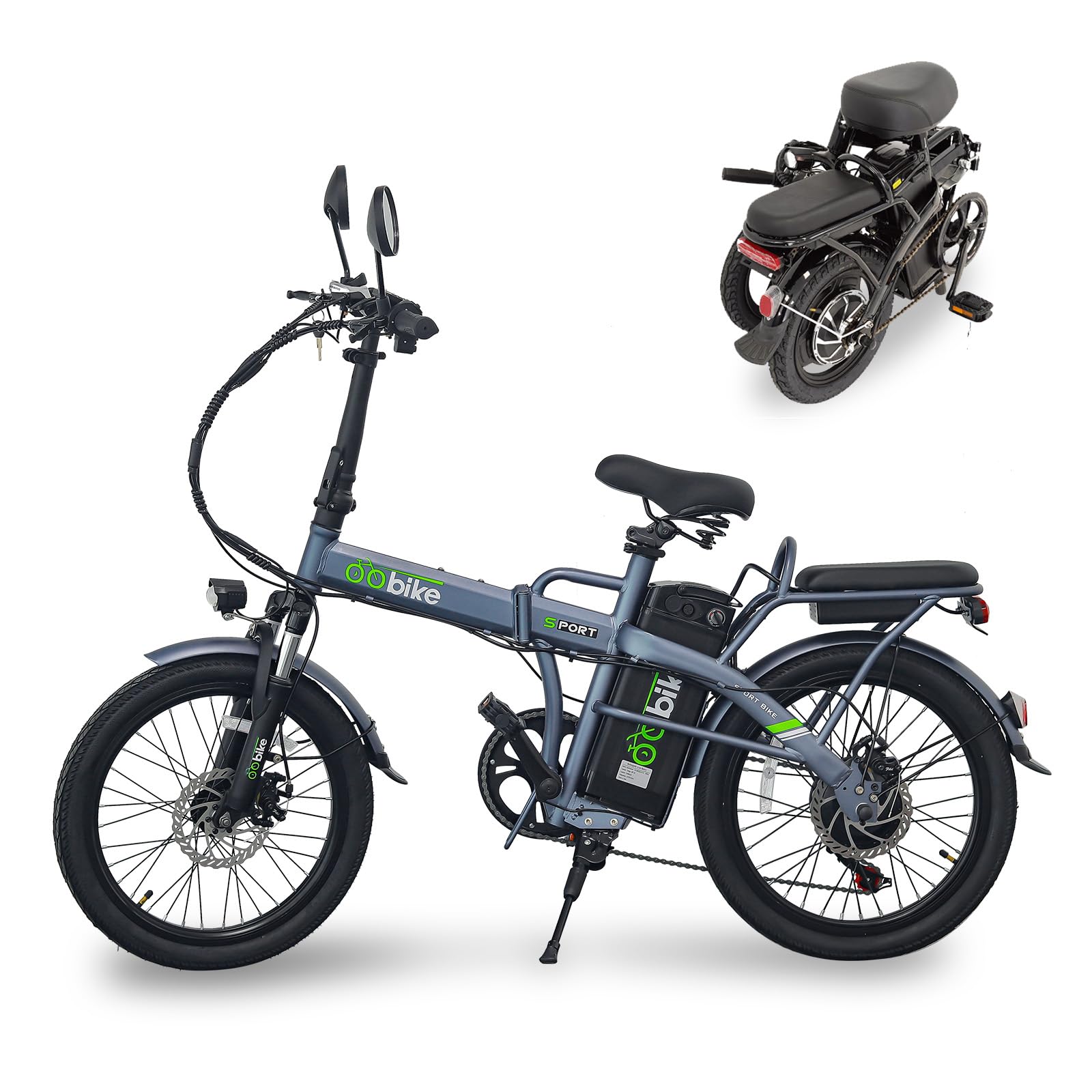 Amazon | 電動自転車 5段階アシスト 折りたたみ 最高時速24km/h 20 