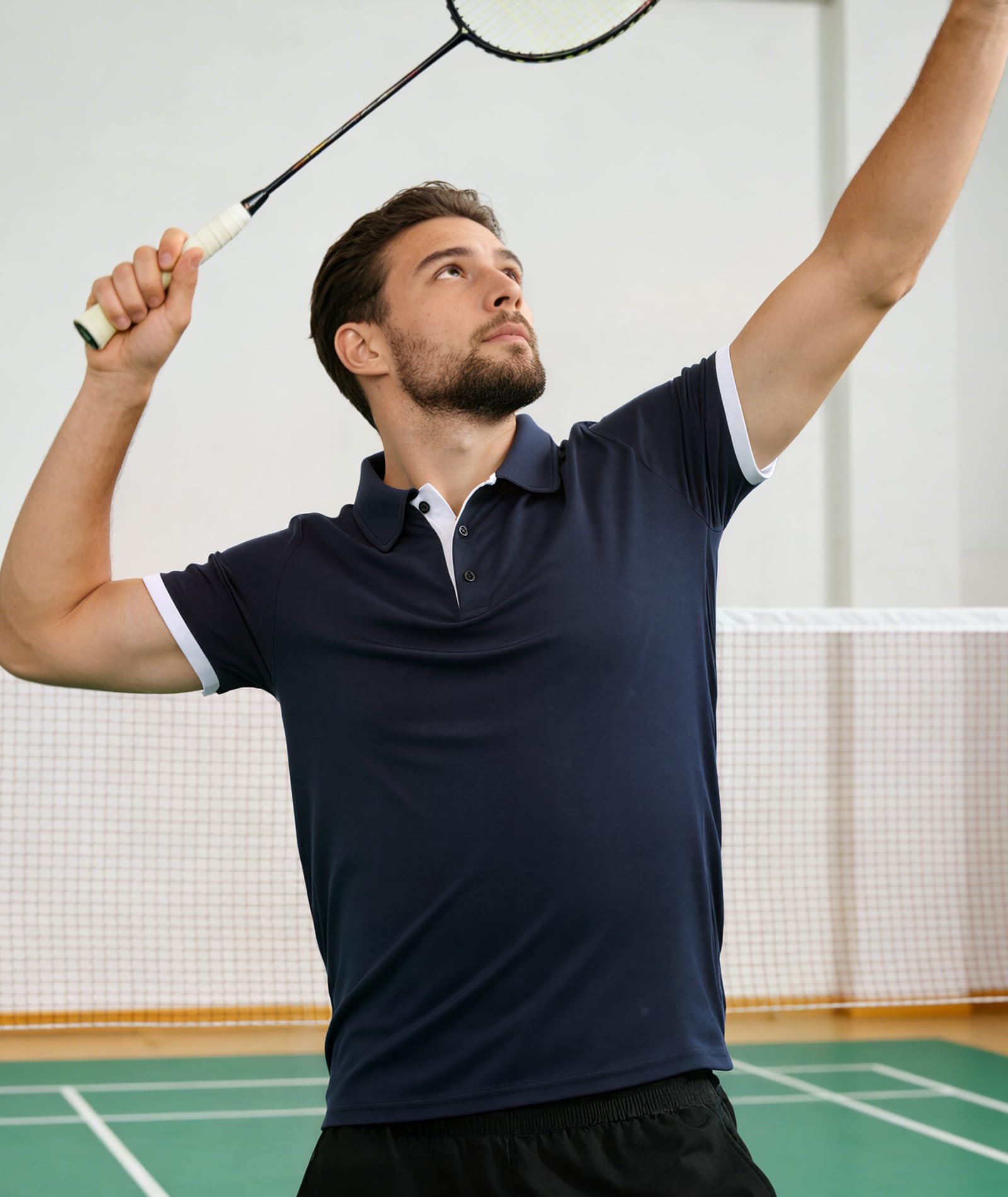 Camisa de golf para hombre, absorbe la humedad, de secado rápido, ligera, de manga corta, informal, para hombre — view 3