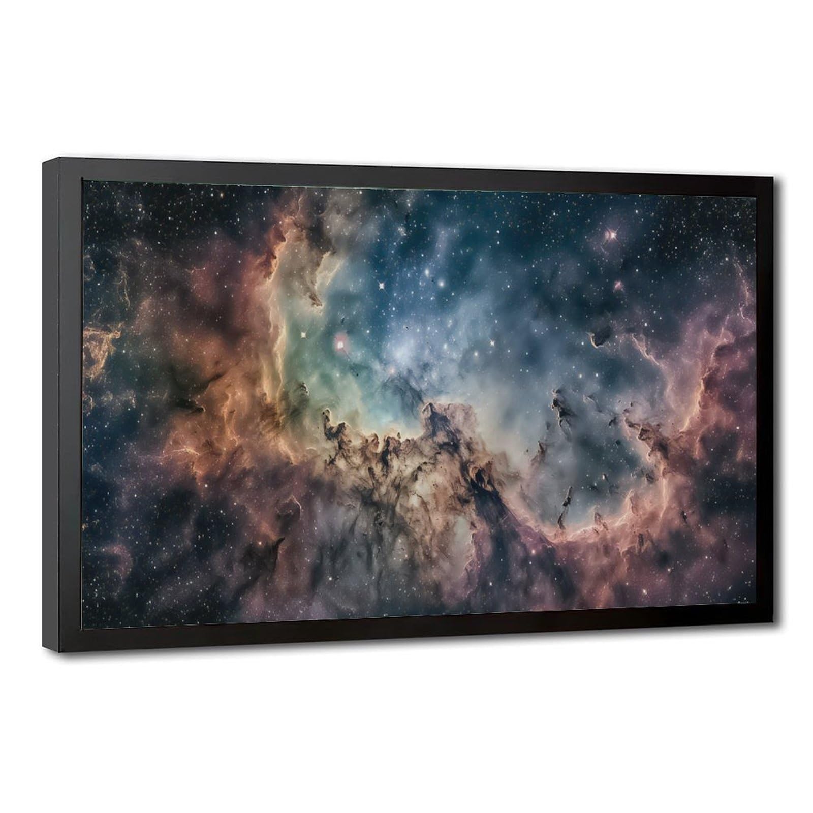 Bareronor Galaxy Nebula Poster Canvas Poster Bedroom Decor Landscape Office Room Decor Gift 16" L X 24" W