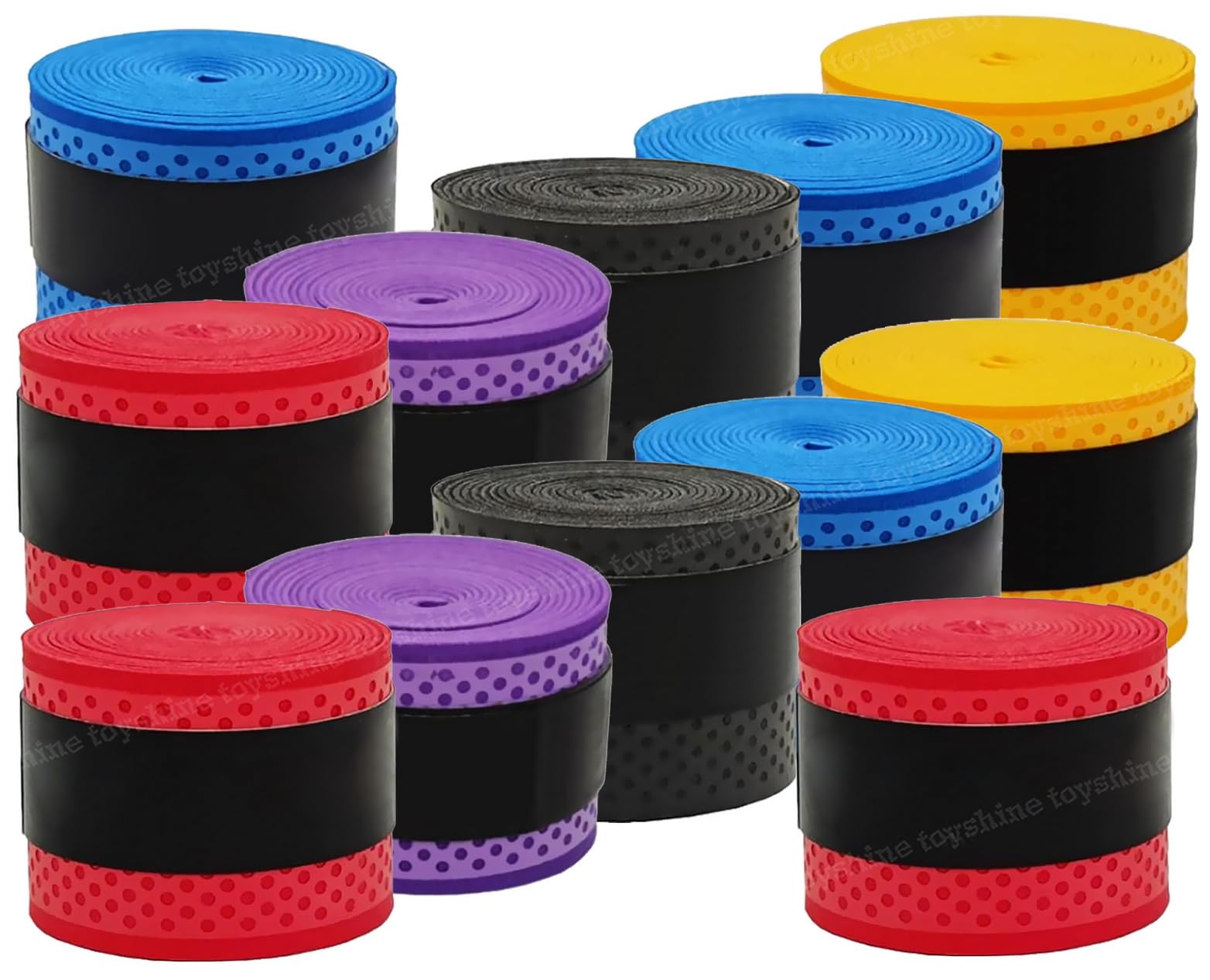 Toyshine 12 PCS Badminton Tennis Racket Overgrip for Anti Slip and Absorbent Grip, Multicolor - SSTP (B0CGZY97TZ) Amazon Price History, Amazon Price Tracker