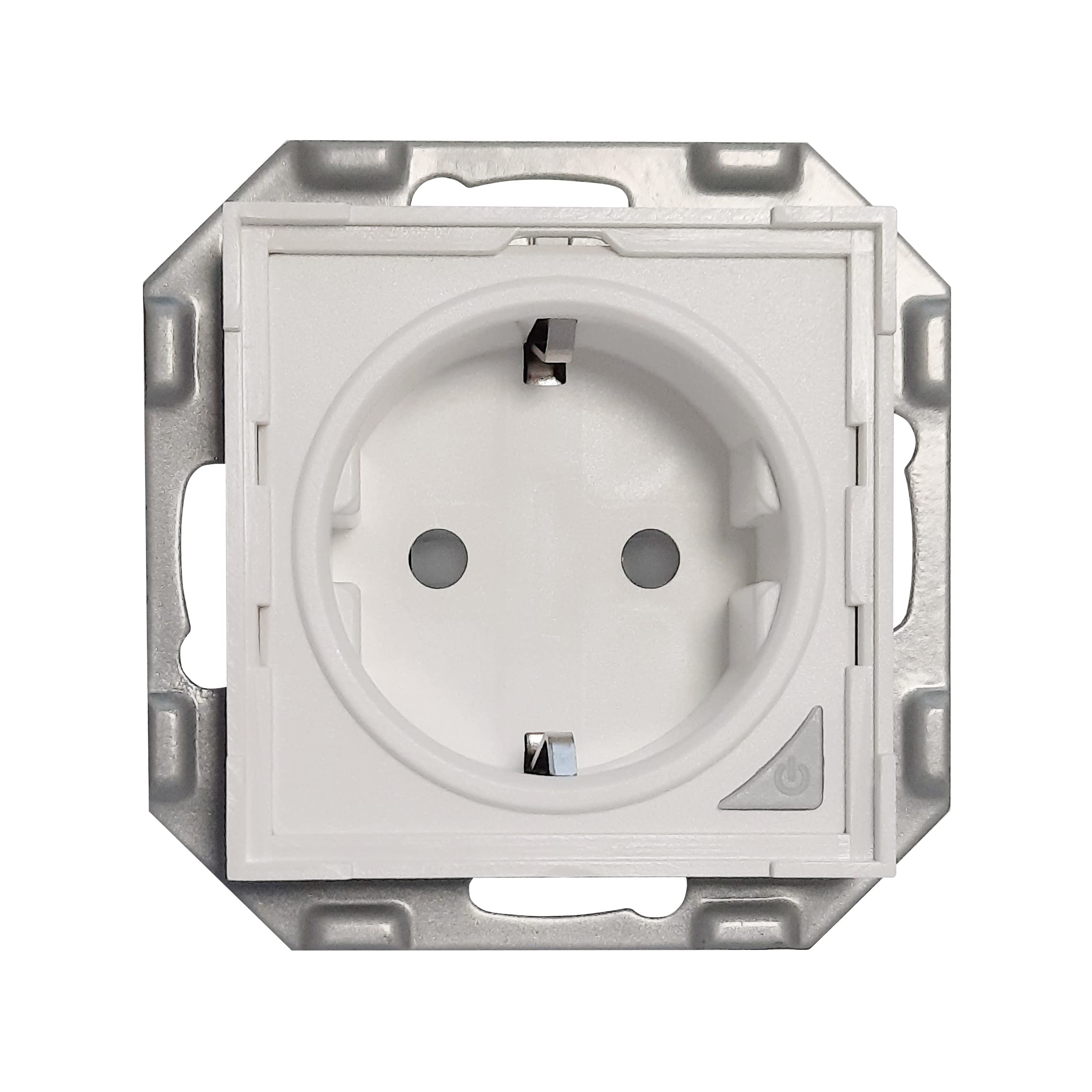 WiFi Smart Socket PR-SSO-01, Steckdose ohne Rahmen mit 5,5 x 5,5 cm Adapter, wei?, OVP (PR-SSO-01)