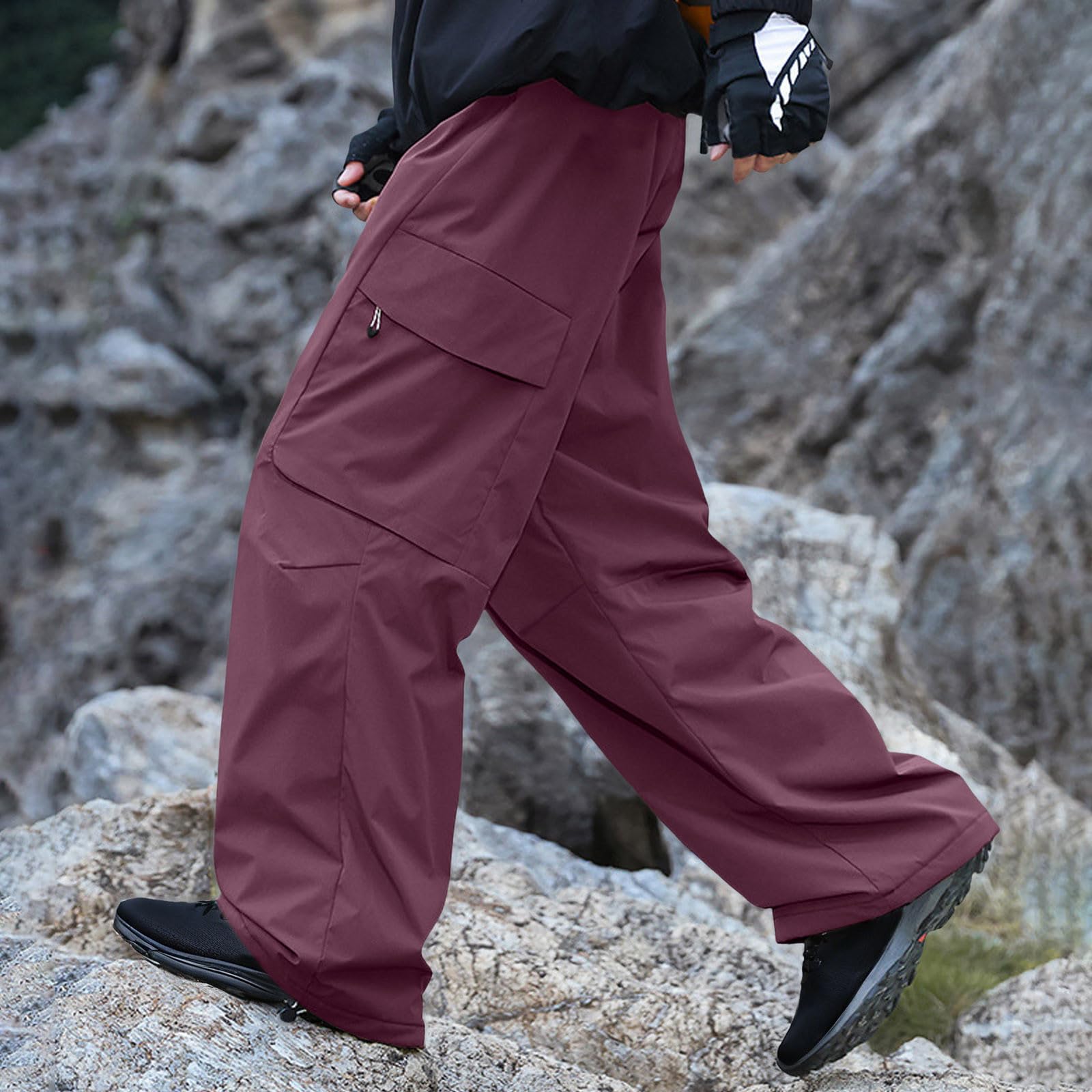 Pantalon Randonnée Homme Pantalons De Randonnée Vetement Technique Sport Chantier Musculation Leger Jogging Travail Convertible Pluie Velo Elastique Chaud Camouflage Multipoches Pants Baggy Cargo 2XL