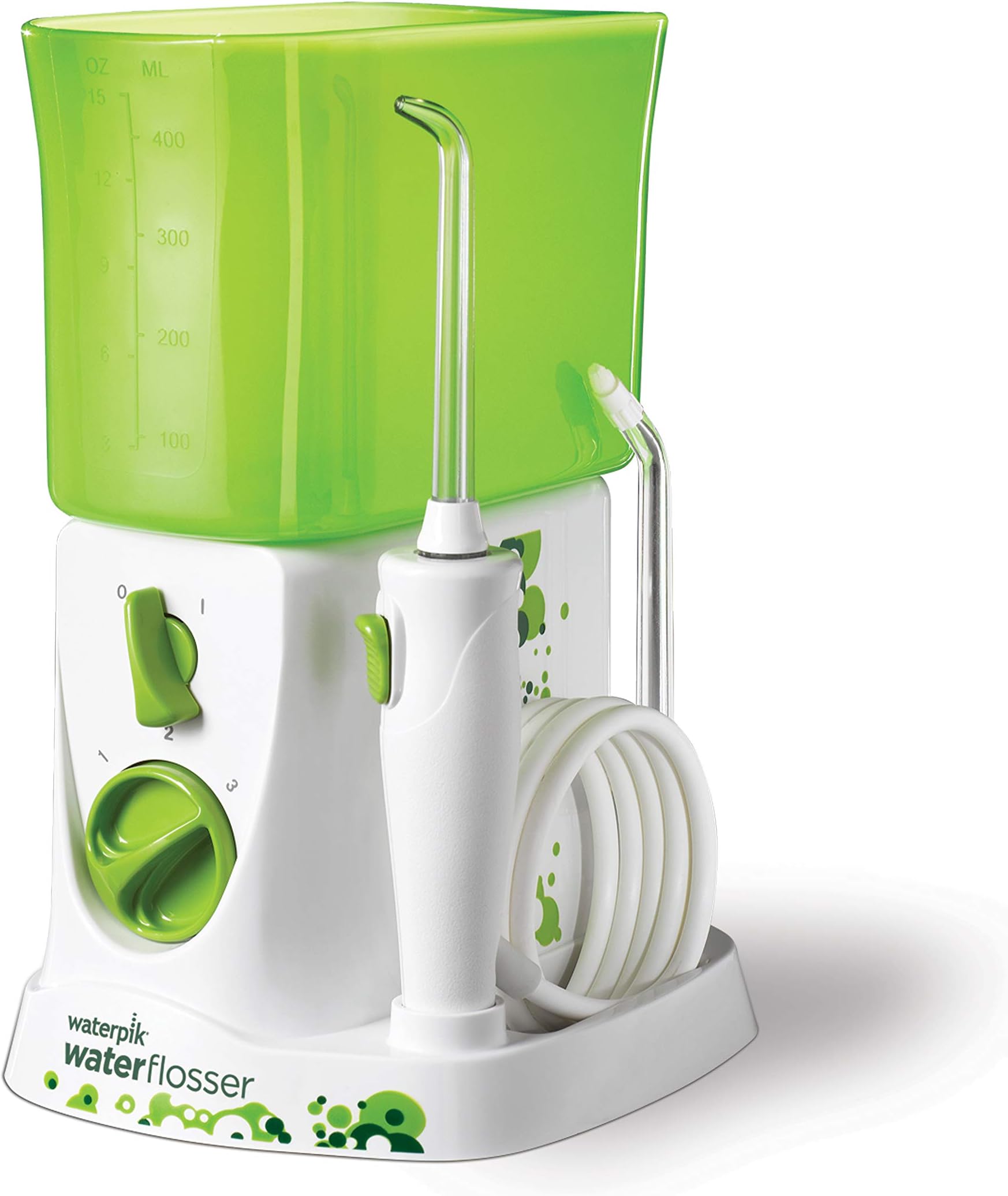 Waterpik Water Flosser for Kids, Countertop Water Flosser for Children and Braces, WP-260, Green