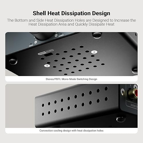 Miniatura 7 de AIYIMA A07 MAX Amplificador Estéreo de 2 Canales para Audio del Hogar 300W*2 TPA3255 Clase D Amplificador de Potencia/Amplificador Mono Enlazable