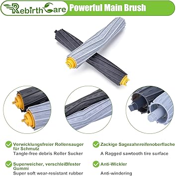 Rebirthcare kit de accesorios para irobot para roomba serie 800 805 850 860 865 866 870 871 880 886 890 891 895 896 900 960 965 966 9803