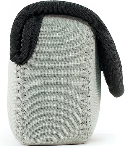 Miniatura 5 de MegaGear Canon Powershot Sx730 Hs, Sx720 Hs, Sx710 Hs, G16, G15 Funda de neopreno ultra ligera para cámara, con mosquetón, color gris, MG1246, piel